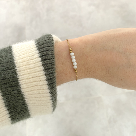 Bracelet doré Blanche